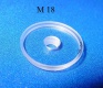 Plastic aperture clear M18 1pc  3,1mm